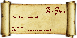 Reile Zsanett névjegykártya